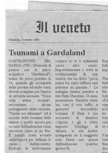 Tsunami a Gardaland

